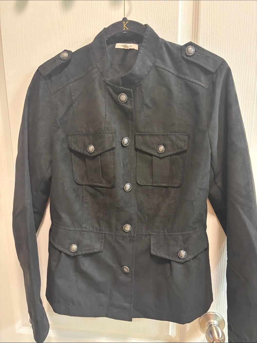 Maurices Black Military-Style Utility Jacket
